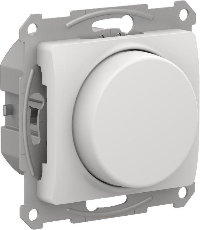 Светорегулятор поворотно-нажимной Glossa 400Вт механизм бел. SE GSL000123