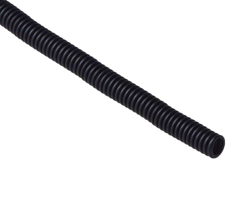 Труба гофрированная ПНД легкая d16мм с протяжкой черн. (уп.20м) Ruvinil 21601(20)