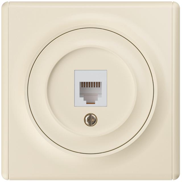 Розетка компьютерная 1-м СП Florence RJ45 кат.5E механизм беж. 1E20701301 OneKeyElectro 2172793