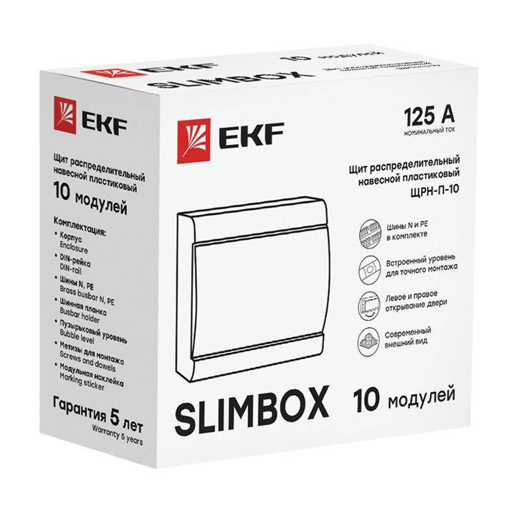 Щит ЩРН-П-10 "SlimBox" IP41 бел. дверца PROxima EKF sb-n-10w