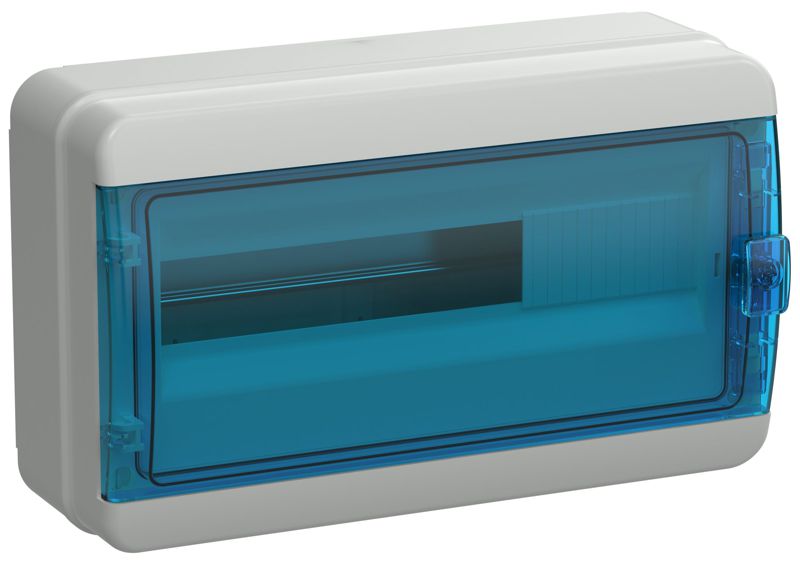 Корпус КМПн-18 TEKFOR IP65 син. прозр. дверь пластик. IEK TF5-KP72-N-18-65-K03-K07