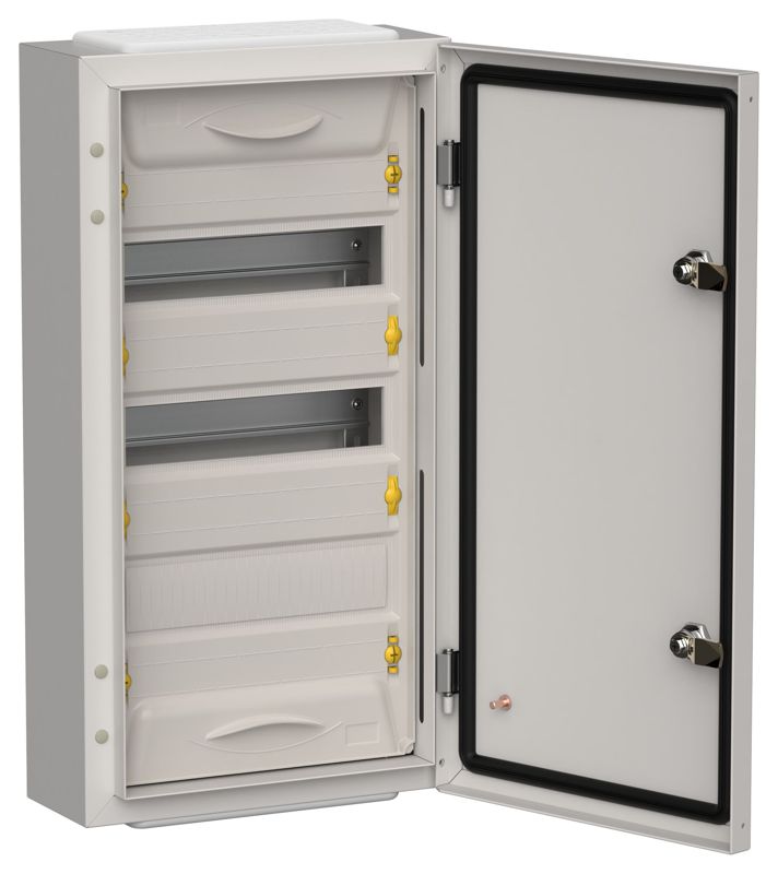 Корпус ЩРн-36 (1х36) TITAN 5 585х310х140 IP54 метал. сер. IEK TI5-50-N-036-54-7035