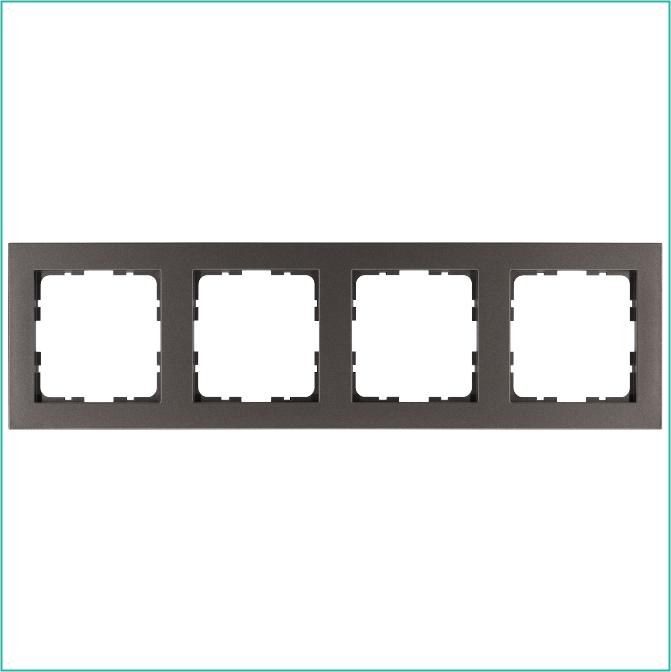 Рамка 4-м G-Classic мокко Jasmart G1004Z