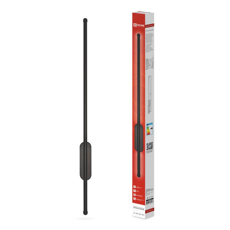 Светильник светодиодный ESTETIKA LUV-80B-40BL 15Вт 4000К 1050лм 230В 800х50х25 черн. IN HOME 4690612054438