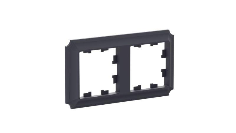 Рамка 2-м AtlasDesign Antique универс. карбон SE ATN101002