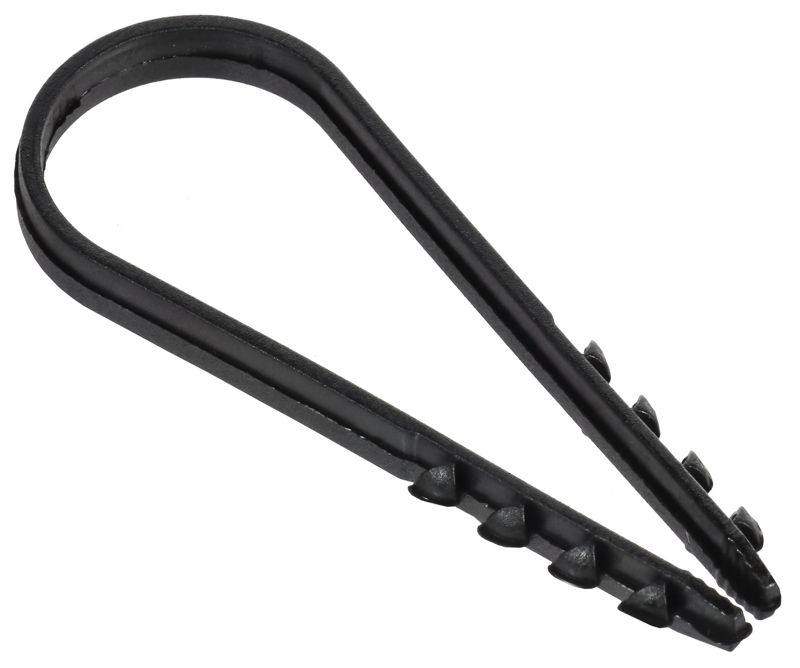 Дюбель-хомут 19х25мм для круглого кабеля нейлон черн. (уп.100шт) GENERICA UDH13-19-25-100-K02-G