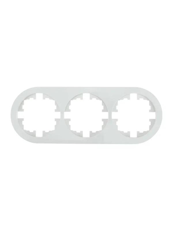 Рамка 3-м OSEN горизонт. круглая бел. LEZARD 744-0200-148