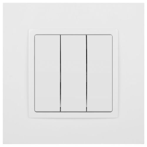 Выключатель 3-кл. СП Elegance 14-1107-01 10А IP20 250В 10AX механизм бел. Эра Б0034249