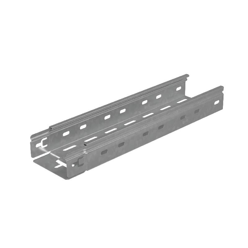 Лоток листовой перфорированный 100х50 L2000 сталь 0.7мм "БЫСТРЫЙ МОНТАЖ ПЛЮС" LPplus50-100-0.7-2000 КМ PL2297