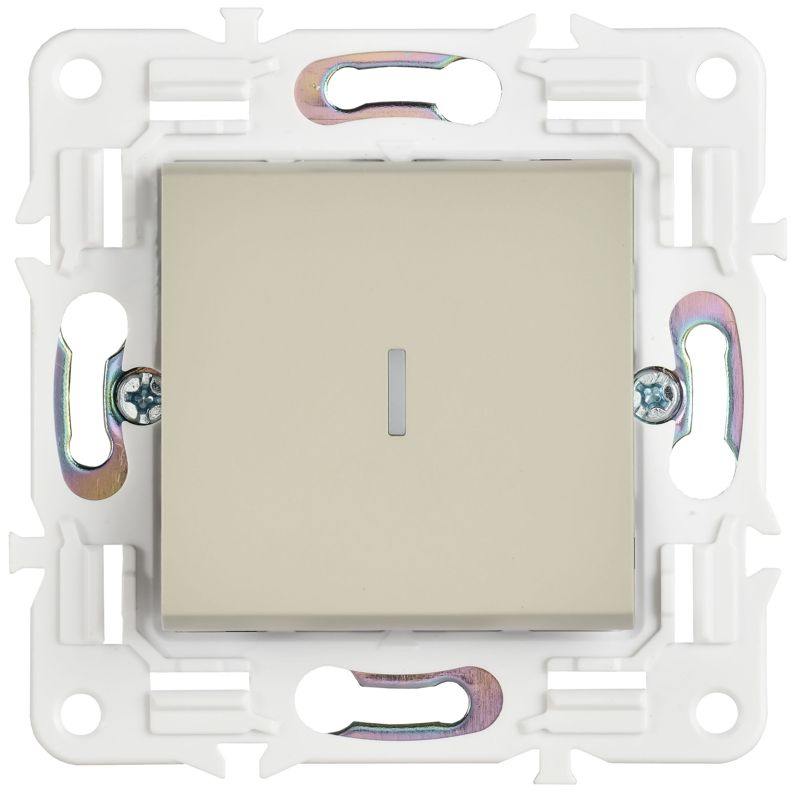 Выключатель 1-кл. SKANDY 10А SK-V07B с индикацией беж. IEK SK-V10-1-10-K10