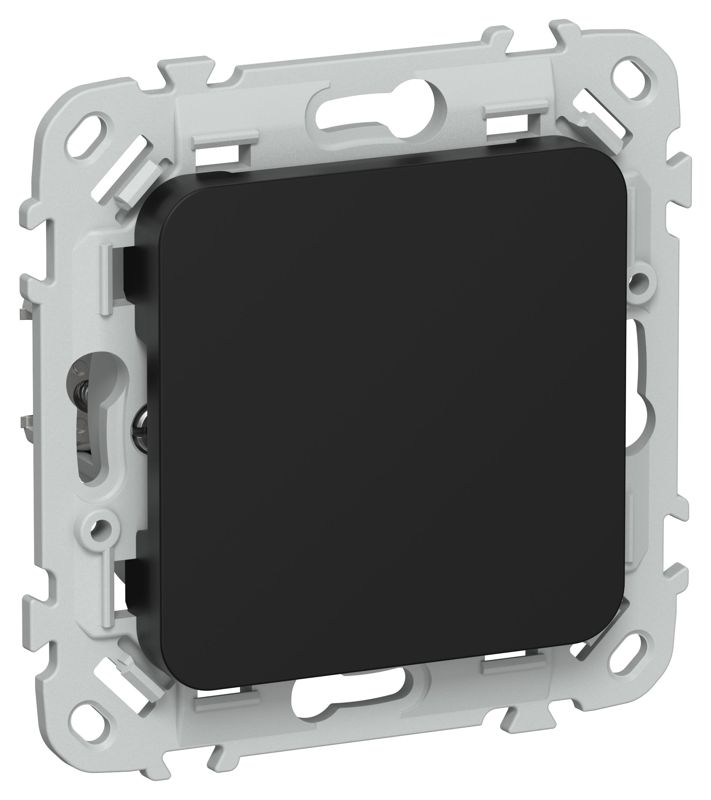 Заглушка СП FLITE ЗГ-ФлЧ с суппортом механизм черн. IEK FI-PL10-K02