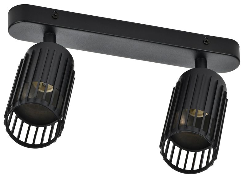 Светильник 4208 2хGU10 настенно-потолочный черн. IEK LT-USB0-4208-GU10-2-K02