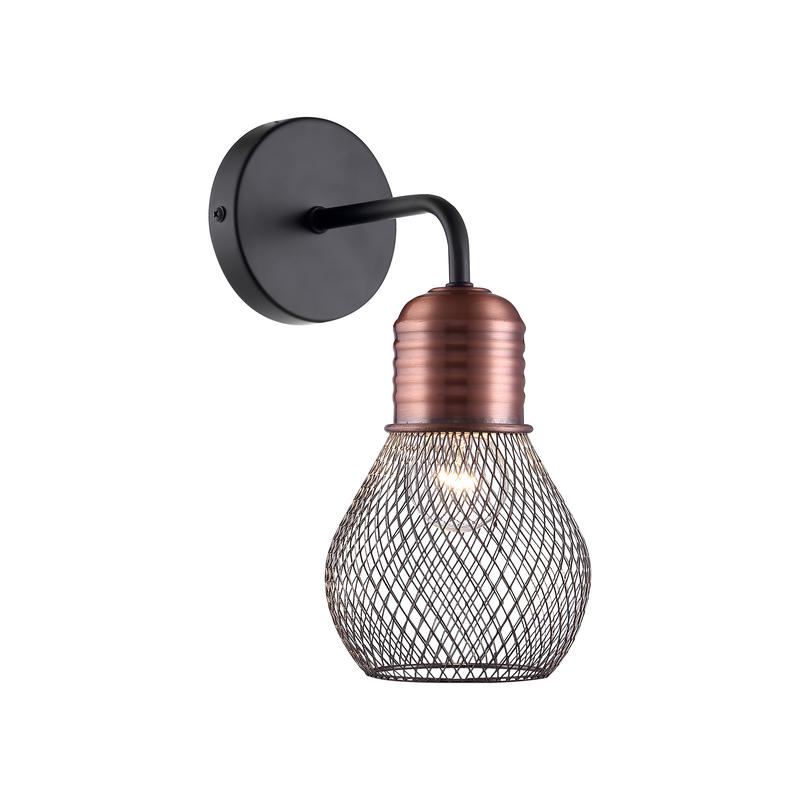 Светильник Agata 60Вт E27х1 IP20 бра настен. Freya FR4011WL-01BBS