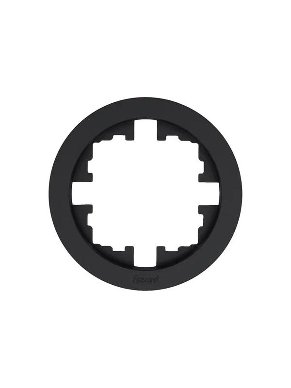 Рамка 1-м OSEN горизонт. круглая черн. бархат LEZARD 744-4200-146