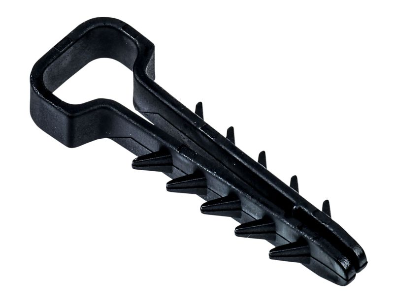 Дюбель-хомут 6х14мм для плоского кабеля нейлон черн. (уп.100шт) IEK UDH14-06-14-100-K02
