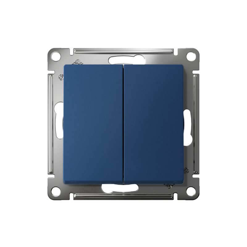 Выключатель 2-кл. AtlasDesign (сх. 2) 10А с самовозвратом механизм аквамарин SE ATN001117