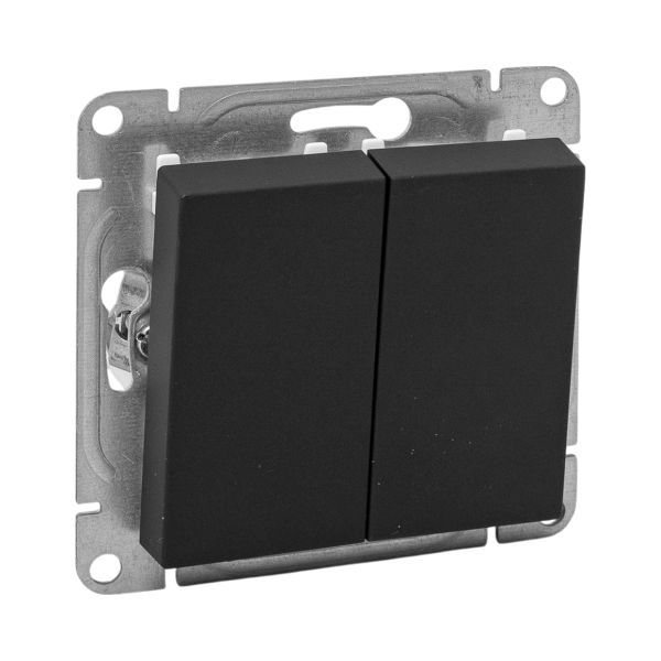 Выключатель 2-кл. СП Эпика механизм черн. EKF UP1-SWB-20