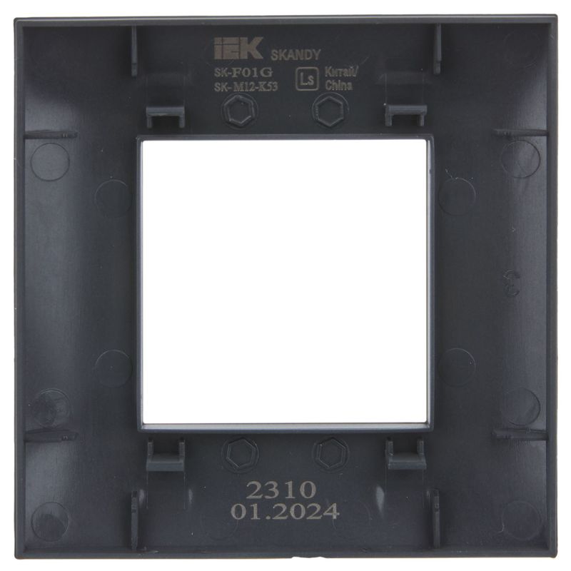 Рамка 1-м SKANDY SK-F01G графит IEK SK-M12-K53