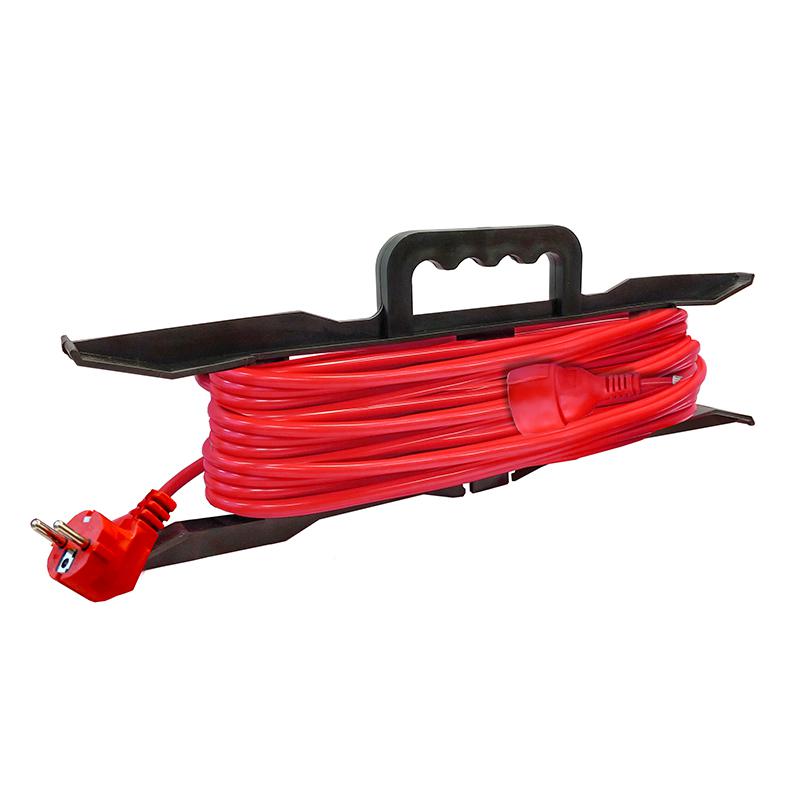 Удлинитель-шнур на рамке 1х50м с заземл. 10А IP20 2.2кВт ПВС 3х1 DOMTOK 2482