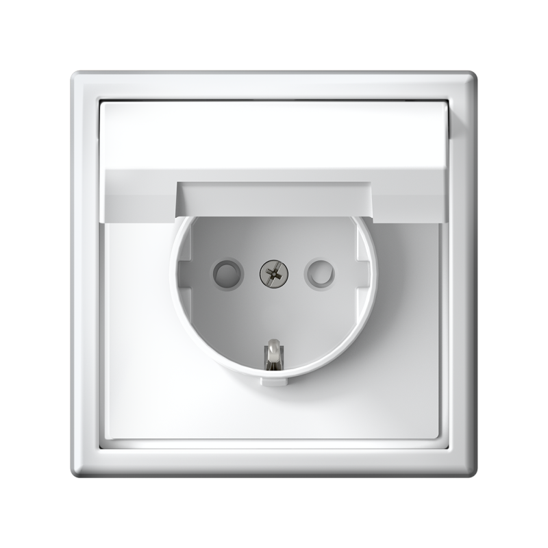 Розетка ArtGallery 16А IP20 с заземл. со шторками с крышкой быстрозажим. клем. механизм бел. SE GAL000146S