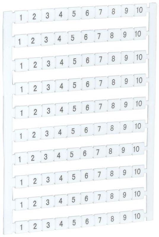 Маркер для КВИ-4/16кв.мм с нумерацией № 1-10 IEK YZN30M-004-K00-10