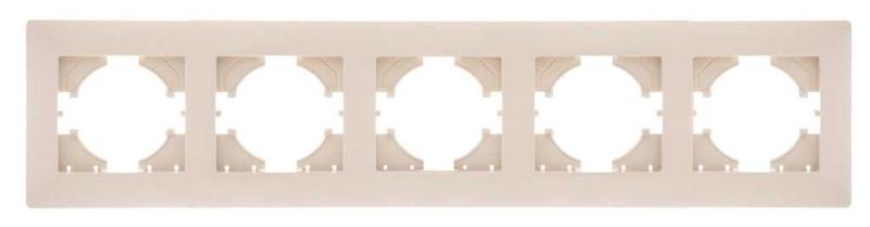 Рамка 5-м Bravo беж. GUSI С1050-003