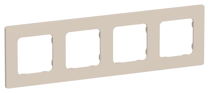 Рамка 4-м СП FLITE РУ-4-К-ФлЛ льняной IEK FI-M42-32-20-K88