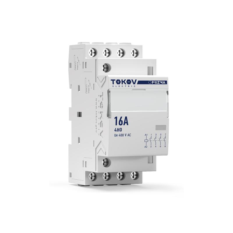 Контактор модульный 36мм 16А 230В АС 4НО PRIZMA TOKOV ELECTRIC TKE-PZ-MC-2-16-230-40