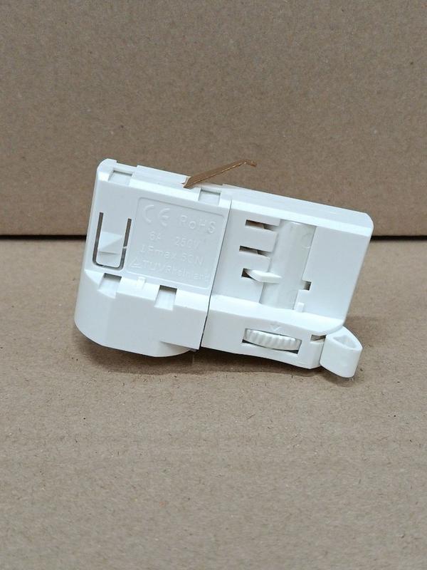 Адаптер трековый TR-PA2-W 3ф RAL 9010 бел. Lumistec TR-PA2-W