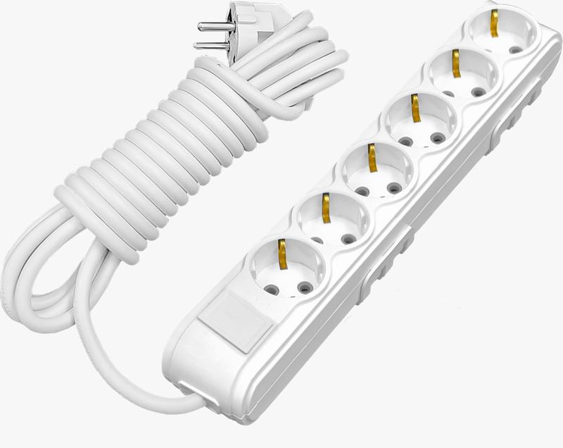 Удлинитель 6х2м с защитой от детей MOTTO с/з ARVIA 35 01 1006 402