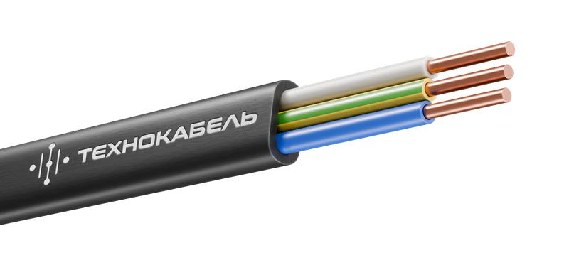 Кабель ВВГ-Пнг(А)-LSLTx 3х6 ОК (N PE) 0.66кВ (м) Технокабель 00-00148376