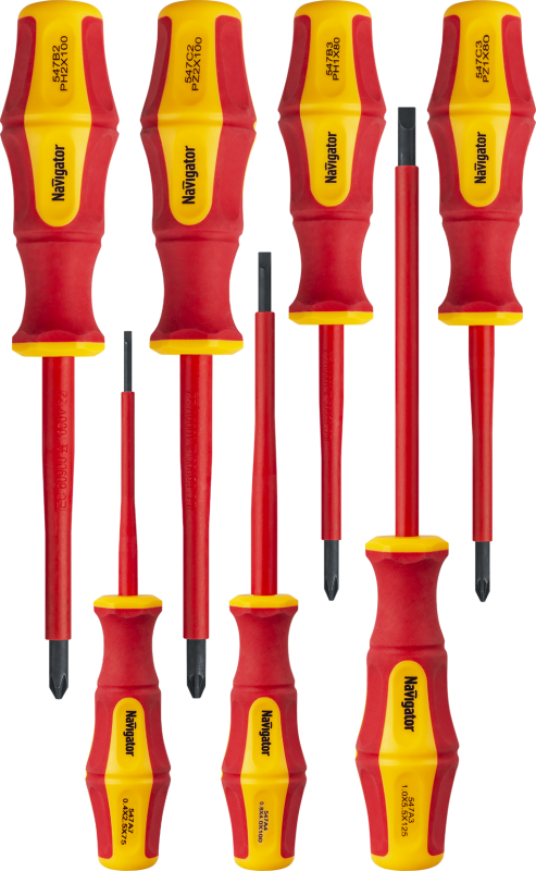 Набор отверток диэлектрических NHT-Оtd03-H7 (7шт) Navigator 95263