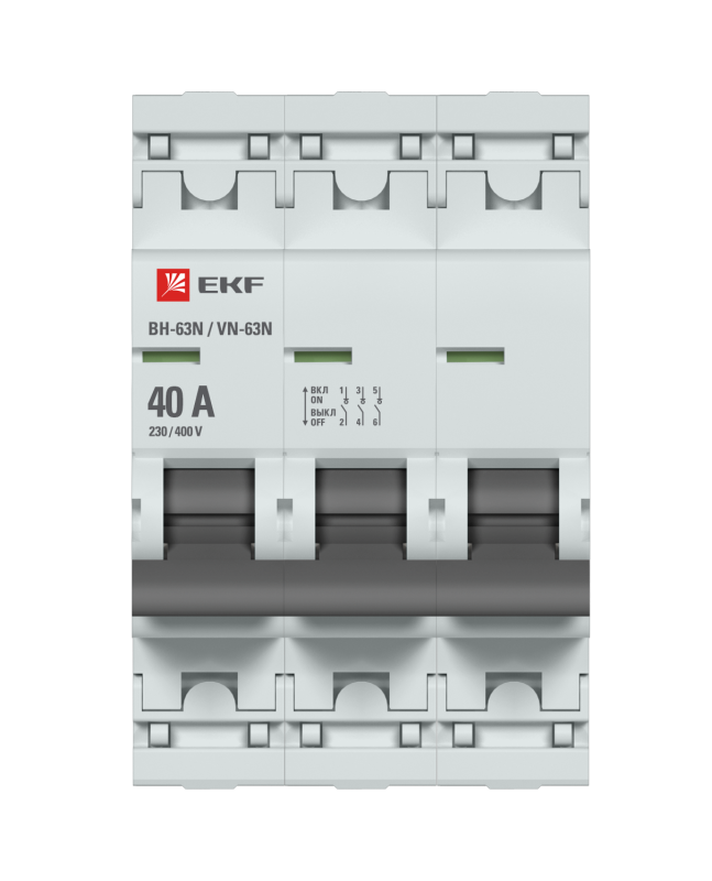 Выключатель нагрузки 3п 40А ВН-63N PROxima EKF S63340
