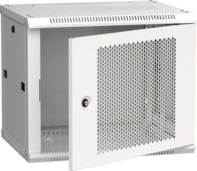Шкаф LINEA W 9U 600х450мм перфорир. дверь RAL7035 ITK LWR3-09U64-PF