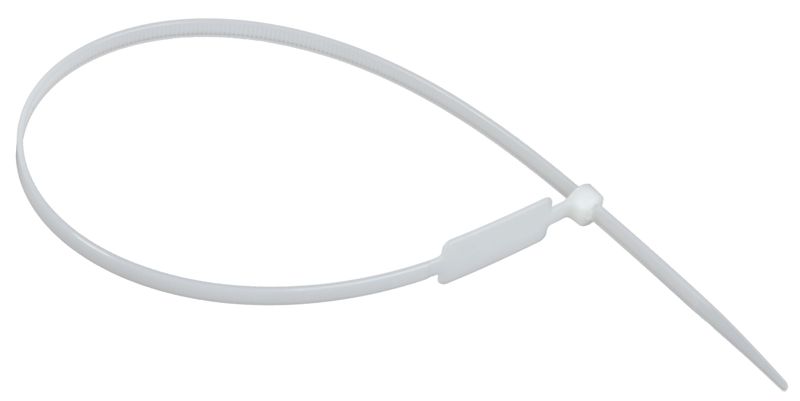 Хомут 4.8х370мм P6.6 маркерный бел. (уп.100шт) IEK UHH14-D048-370-100-K01