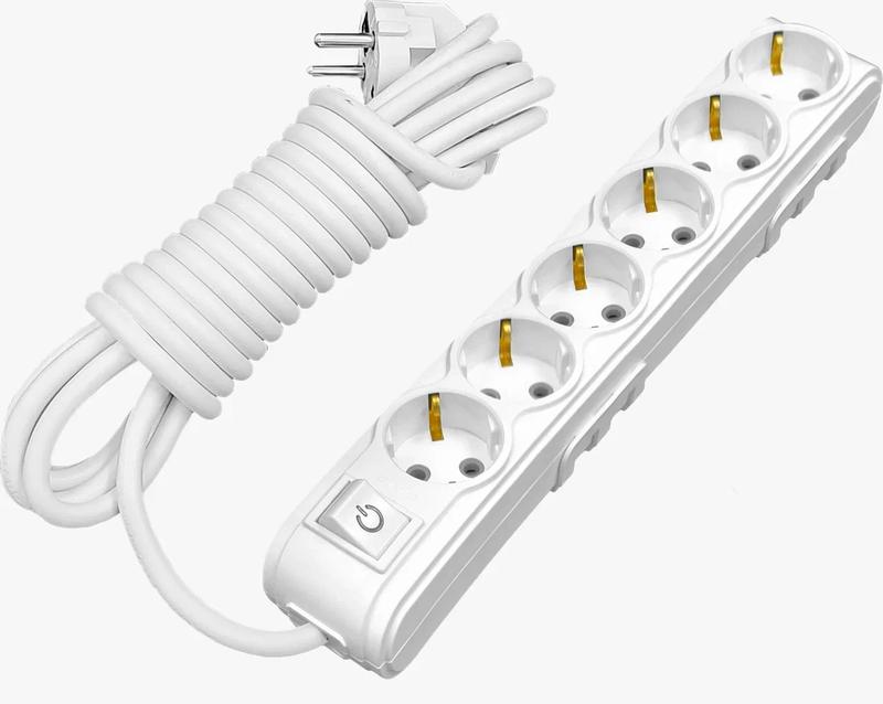 Удлинитель 6х2м с защитой от детей MOTTO с/з и выкл. ARVIA 35 01 1006 502