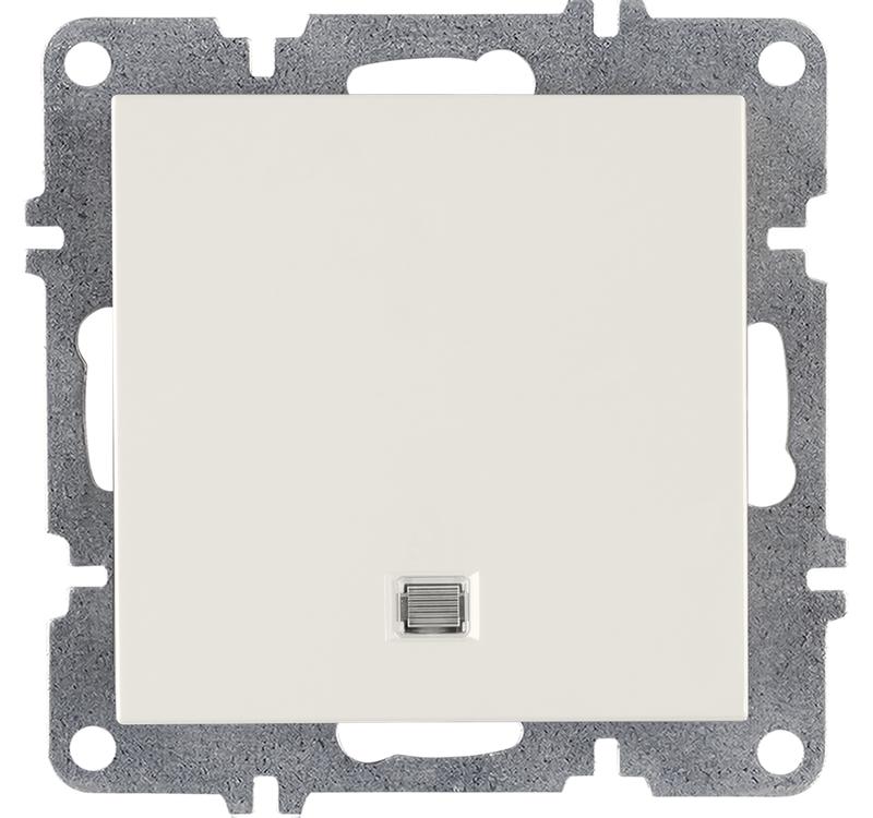 Выключатель 1-кл. LAVIN/KAREN с подсветкой механизм бел. ARVIA 50 01 1000 201