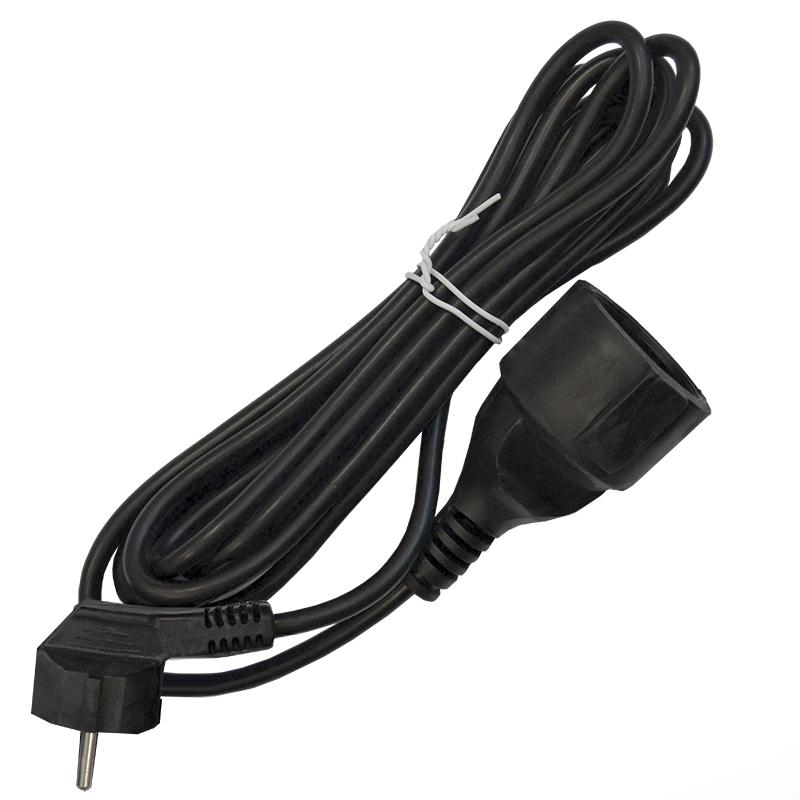 Удлинитель-шнур 1х3м с заземл. 16А IP20 ПВС 3х1 черн. DOMTOK 2342