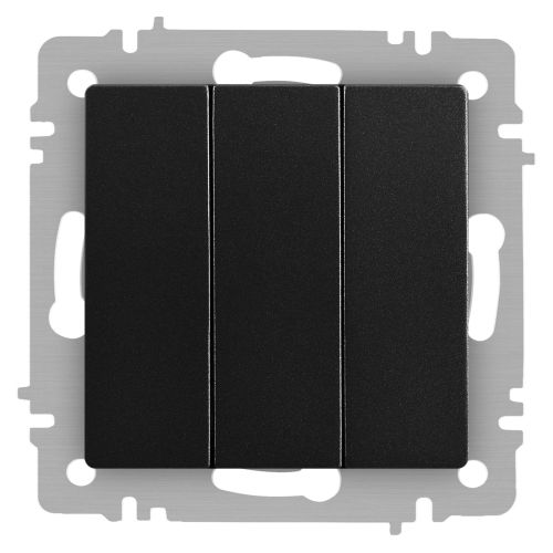 Выключатель 3-кл. СП Accent 6-106-05 10А IP20 250В AL/CU антрацит Intro Б0063540