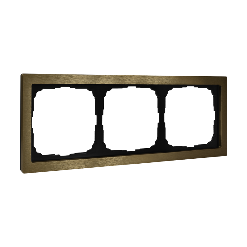 Рамка 3-м ArtGallery Pure метал. латунь SE GAL312203