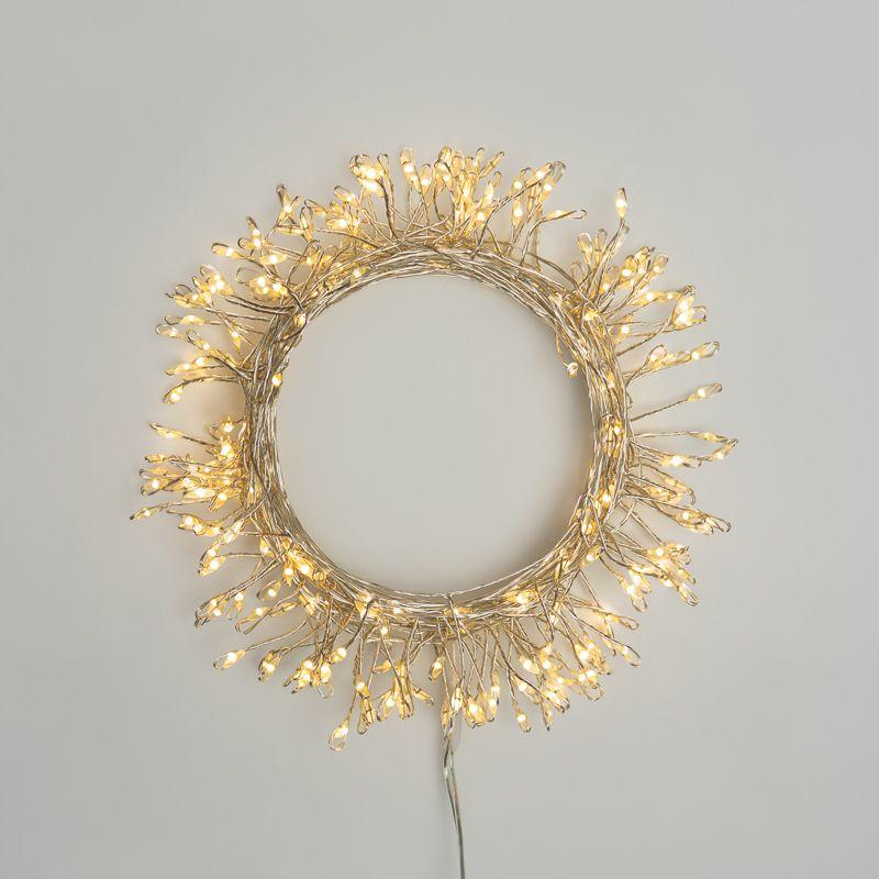 Гирлянда светодиодная "Роса "Фейерверк" 10м 250LED тепл. бел. 7.2Вт IP20 с контроллером на катушке Neon-Night 303-436