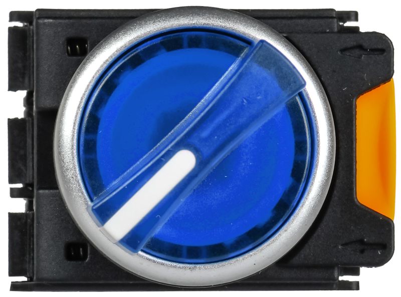 Переключатель 2 полож. 1НО+1НЗ с подсветкой син. MASTER IEK MI-SW60-11XD-3-14-2-K07