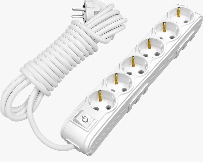 Удлинитель 6х3м с защитой от детей MOTTO с/з и выкл. ARVIA 35 01 1006 503