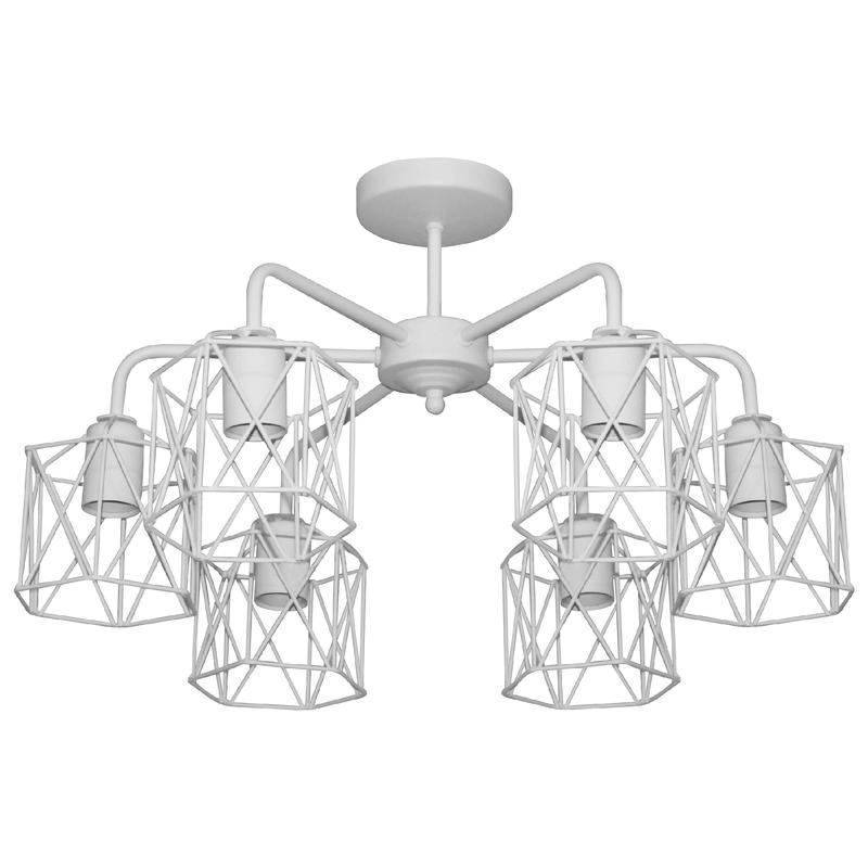 Светильник "Стелла" 161 НПБ 01-6х60-142 Е27 ИУ бел. муар Элетех 1005404670