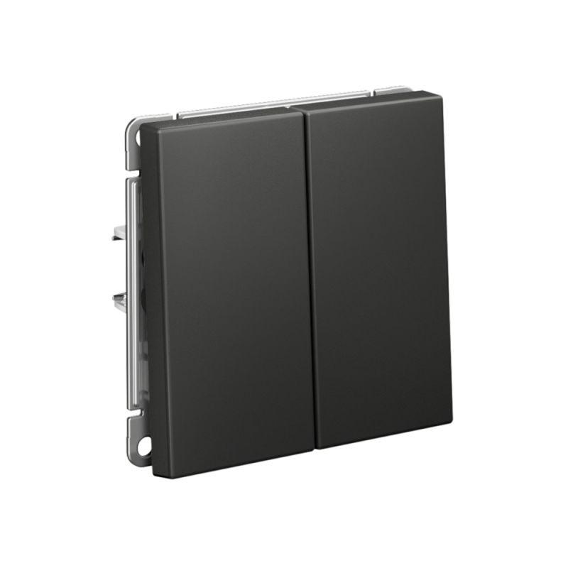 Выключатель 2-кл. ArtGallery 10AX быстрозажим. клем. механизм базальт SE GAL001451S