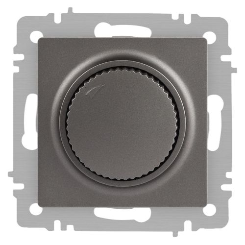 Светорегулятор поворотный СП Accent 6-401-09 600Вт 230В IP20 титан Intro Б0063685