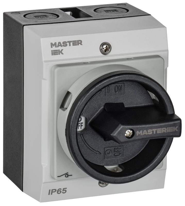 Переключатель кулачковый 16А (сх. 90) в боксе закрытая рукоятка IEK MI-CS21-016-090