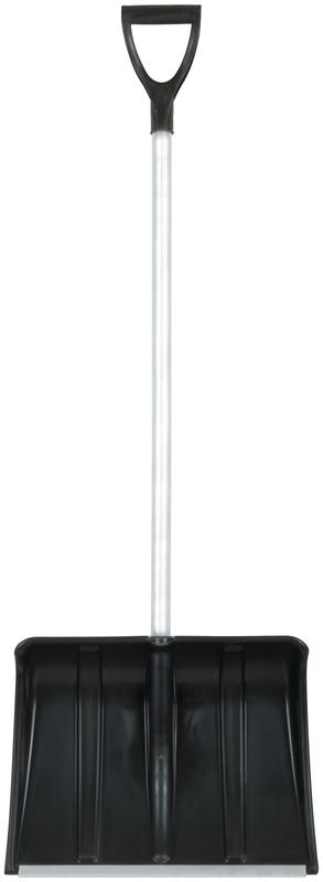 Лопата для уборки снега "Снеговик" 500х375х1355мм алюм. черенок; пластик. 68104