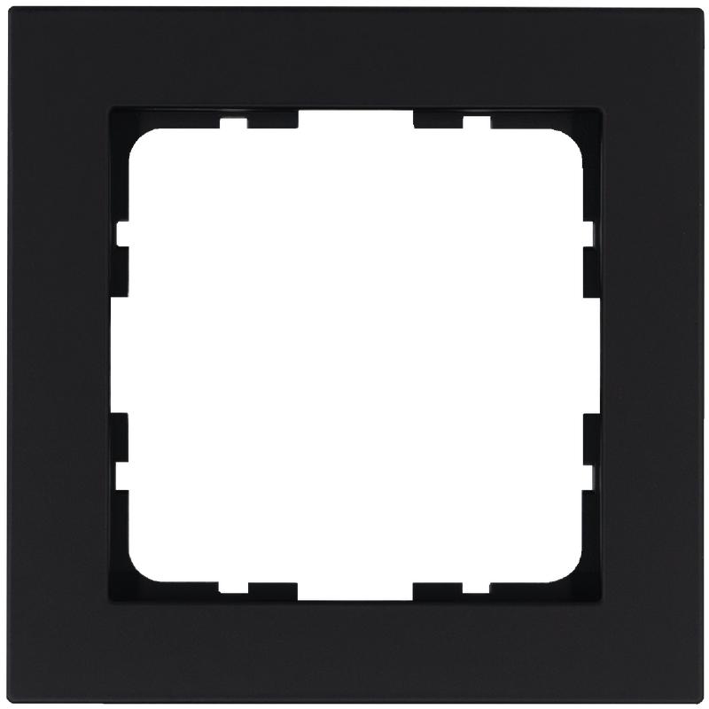 Рамка 1-м G-Classic черн. матов. soft touch Jasmart G1001PB