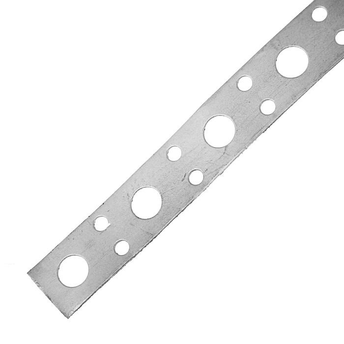 Лента перфорированная прямая 20х0.55 цинк 25м Zitar 123881